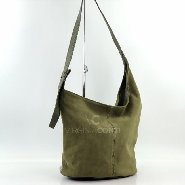 Сумка на плече Virginia Conti кольору хакі