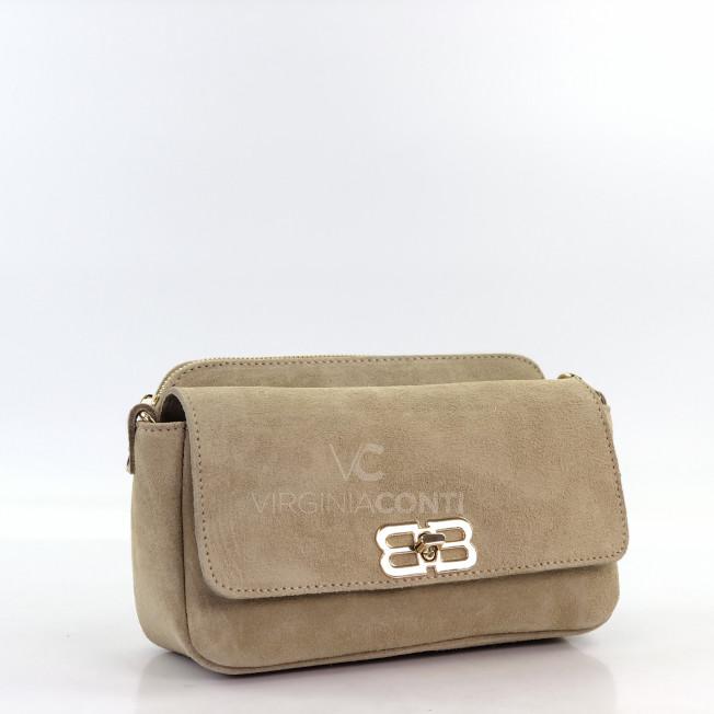 Сумка через плече (крос-боді) Virginia Conti кольору світлий тауп
