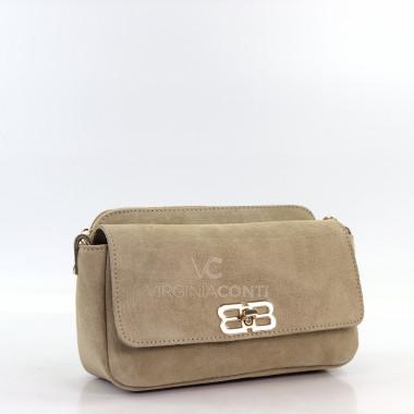 Сумка через плече (крос-боді) Virginia Conti кольору світлий тауп