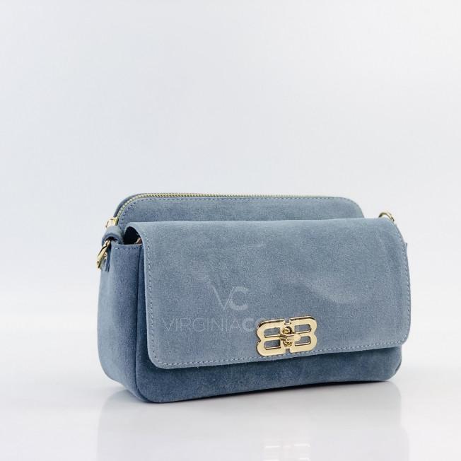 Сумка через плече (крос-боді) Virginia Conti джинсового кольору