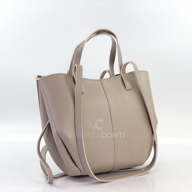Сумка на плече Virginia Conti кольору капучіно