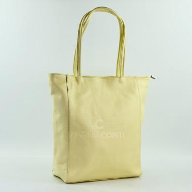 Шоппер с подкладкой Virginia Conti светло-жёлтый
