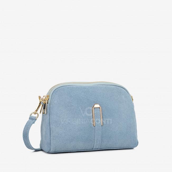 Сумка через плече (крос-боді) Virginia Conti джинсового кольору