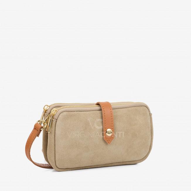 Клатч Virginia Conti кольору світлий тауп