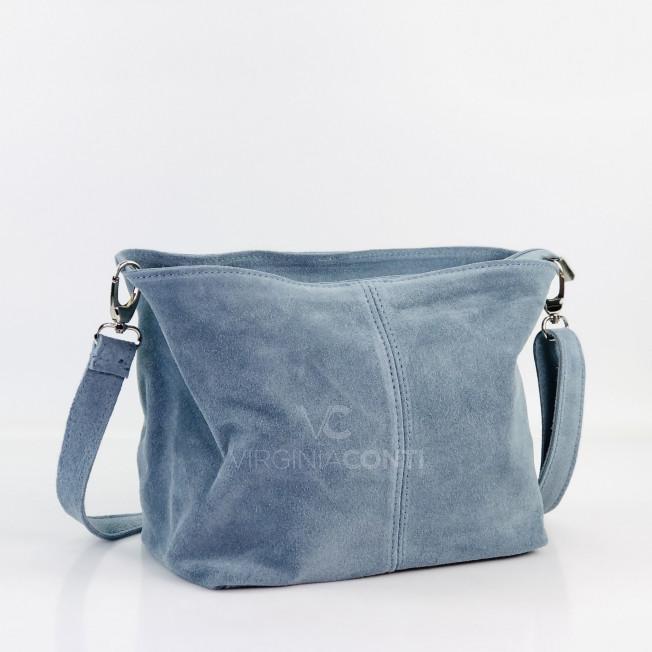 Сумка через плече (крос-боді) Virginia Conti джинсового кольору