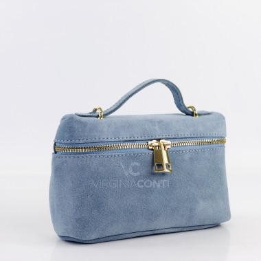 Сумка через плече (крос-боді) Virginia Conti джинсового кольору