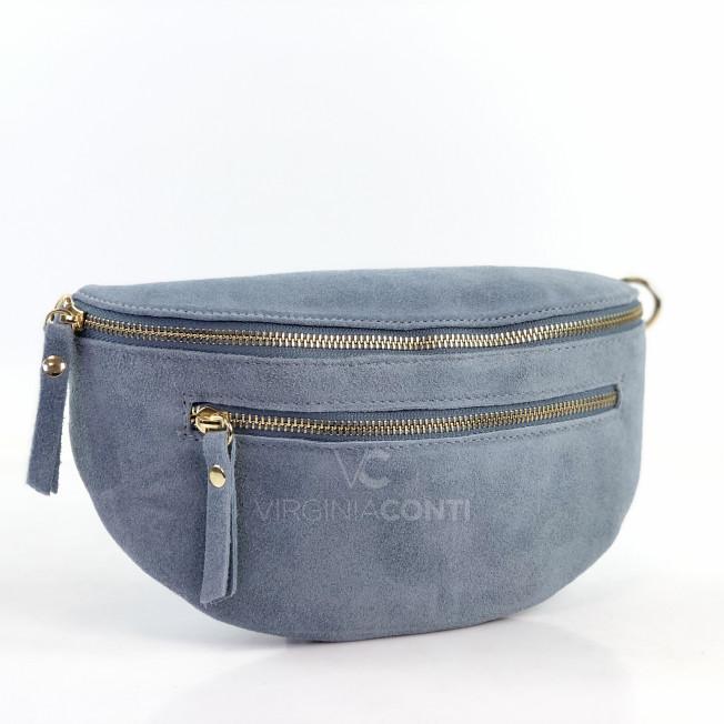Поясная сумка (Сумка-банан) Virginia Conti джинсового цвета
