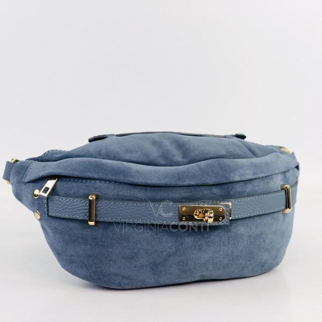 Поясна сумка (Сумка-банан) Virginia Conti джинсового кольору