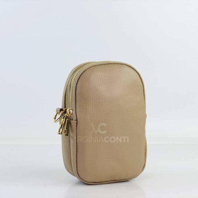 Сумка через плече (крос-боді) Virginia Conti кольору світлий тауп