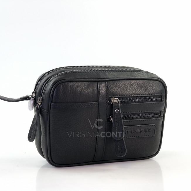 Барсетка Hill Burry черная