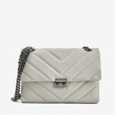 Сумка через плече (крос-боді) Virginia Conti світло-сіра