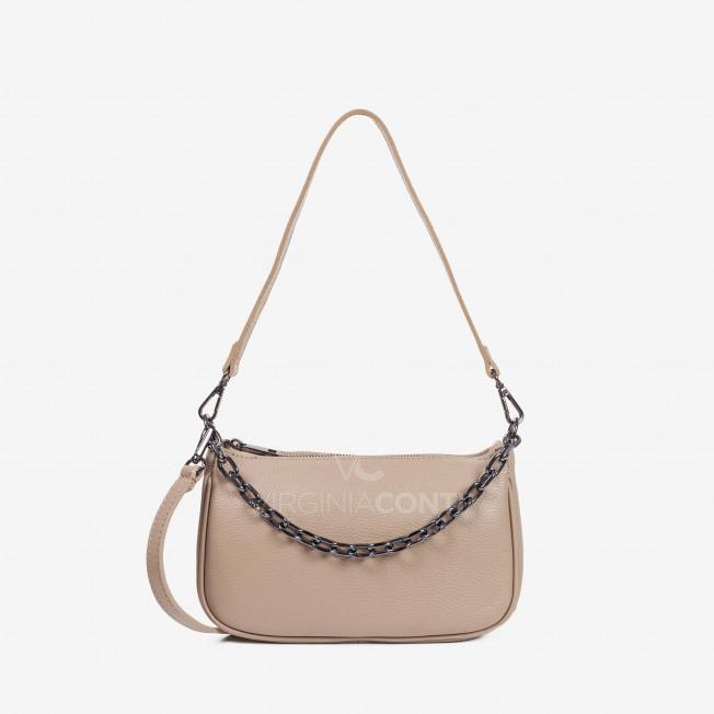 Сумка через плече (крос-боді) Virginia Conti кольору світлий тауп