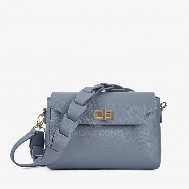 Сумка через плече (крос-боді) Virginia Conti Джинсового кольору