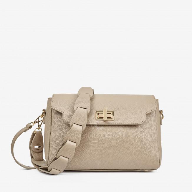 Сумка через плече (крос-боді) Virginia Conti кольору світлий тауп