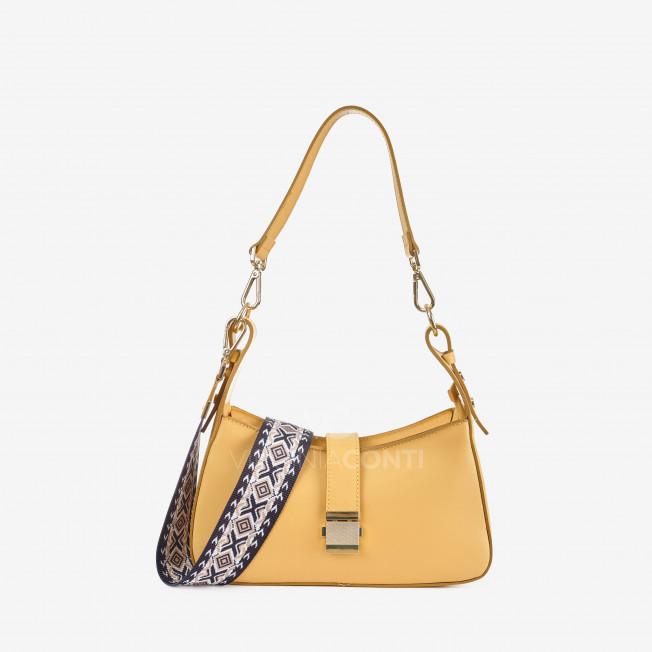 Сумка через плечо (кросс-боди) Virginia Conti светло-жёлтая
