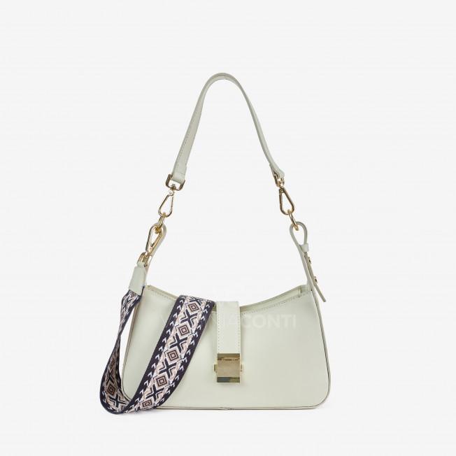 Сумка через плече (крос-боді) Virginia Conti кремова