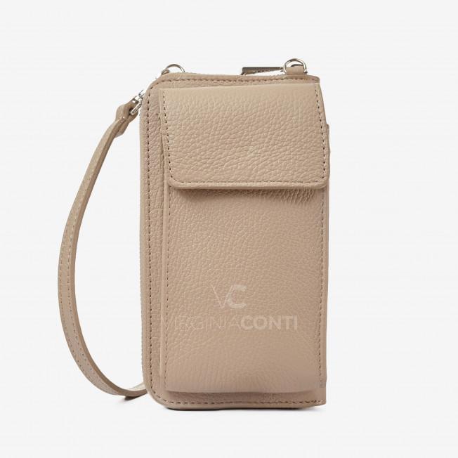 Кошелек с чехлом для телефона Virginia Conti цвета светлый тауп