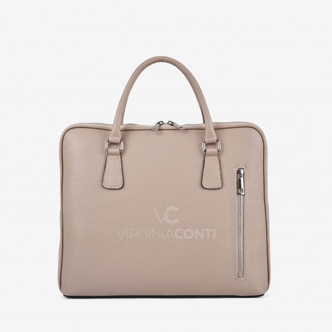 Сумка для ноутбука Virginia Conti кольору пудри