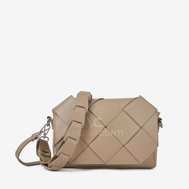 Сумка через плече (крос-боді) Virginia Conti кольору світлий тауп