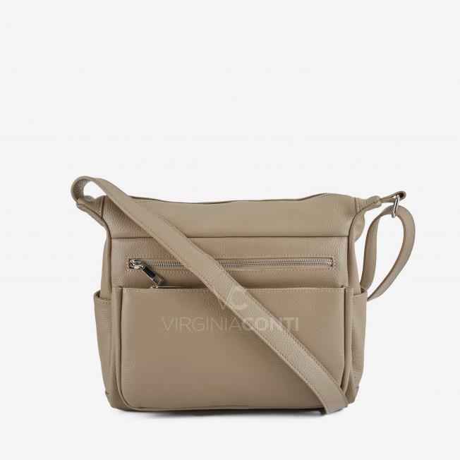 Сумка через плечо (кросс-боди) Virginia Conti цвета светлый тауп
