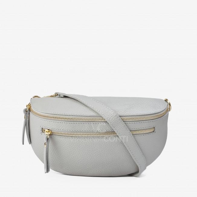 Поясна сумка (Сумка-банан) Virginia Conti світло-сіра