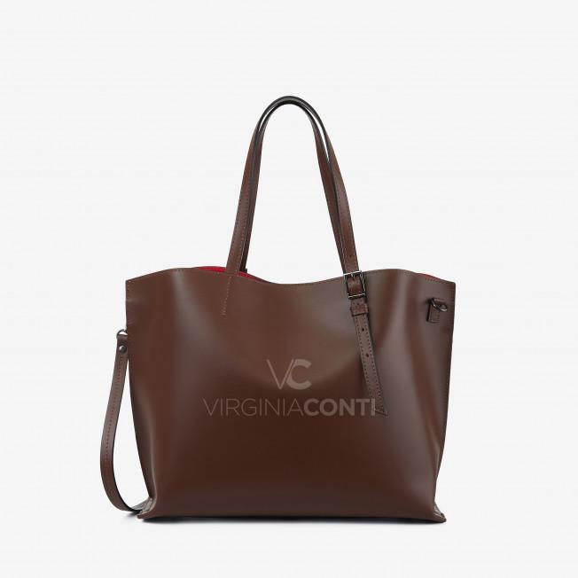Шоппер Virginia Conti коньячний