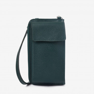 Кошелек с чехлом для телефона Virginia Conti темно-зеленый
