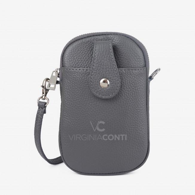 Сумка через плече (крос-боді) Virginia Conti темно-сіра