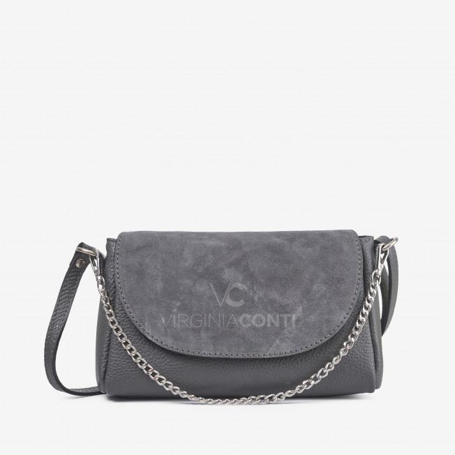 Сумка через плече (крос-боді) Virginia Conti темно-сіра