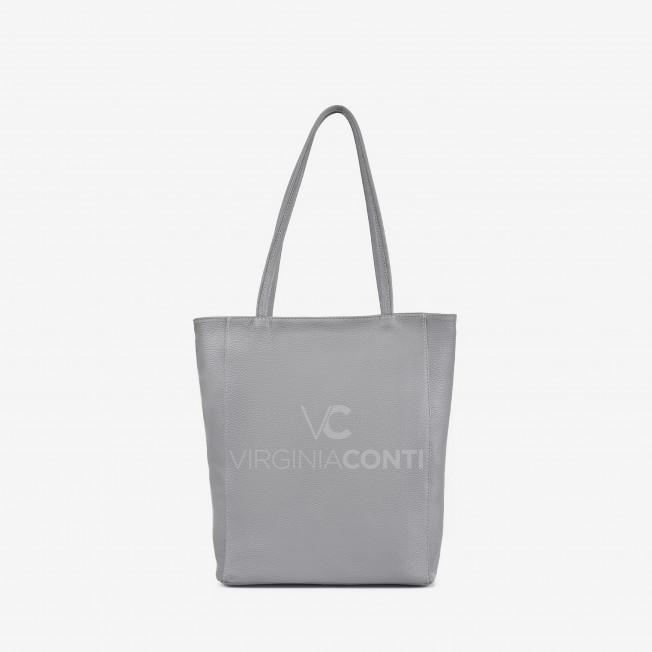 Шоппер с подкладкой Virginia Conti серый