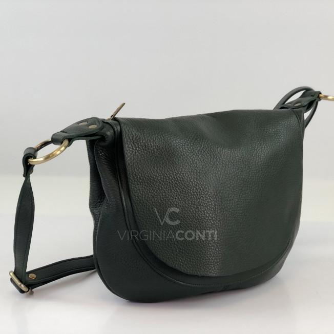 Сумка через плече (крос-боді) Virginia Conti темно-зелена