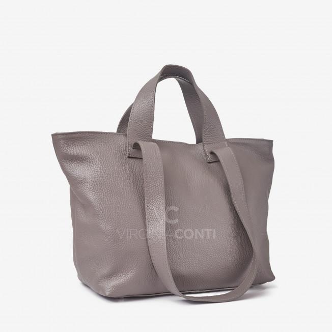 Шоппер Virginia Conti кольору сірий камінь