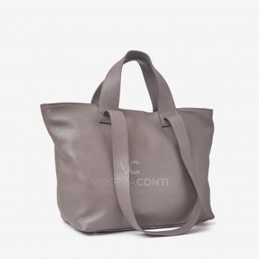 Шоппер Virginia Conti кольору сірий камінь
