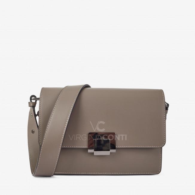 Сумка через плече (крос-боді) Virginia Conti кольору темний тауп