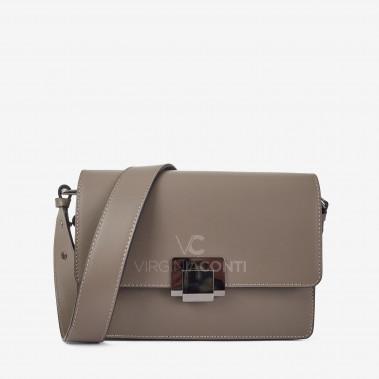 Сумка через плече (крос-боді) Virginia Conti кольору темний тауп