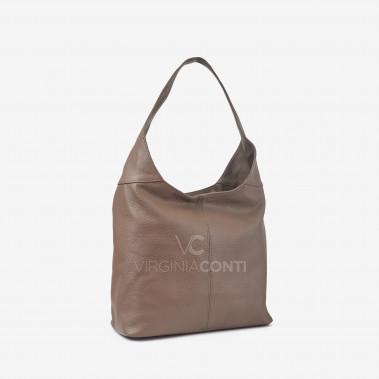 Шоппер Virginia Conti кольору темний тауп