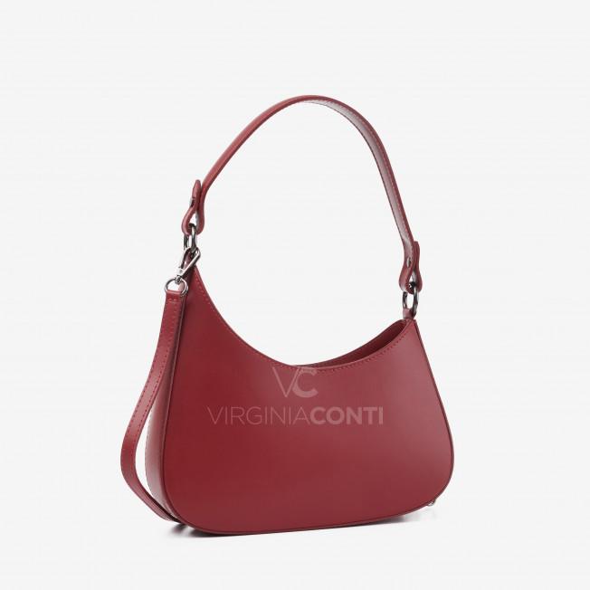 Сумка-багет Virginia Conti темно-червона