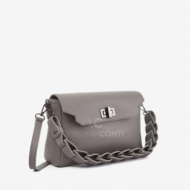 Сумка через плече (крос-боді) Virginia Conti кольору сірий камінь