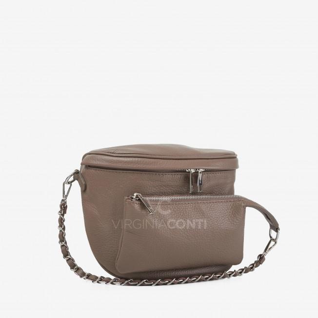 Сумка через плечо (кросс-боди) Virginia Conti цвета темный тауп