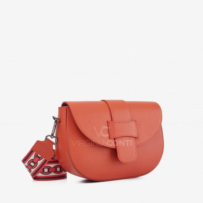 Сумка через плече (крос-боді) Virginia Conti терракотового кольору