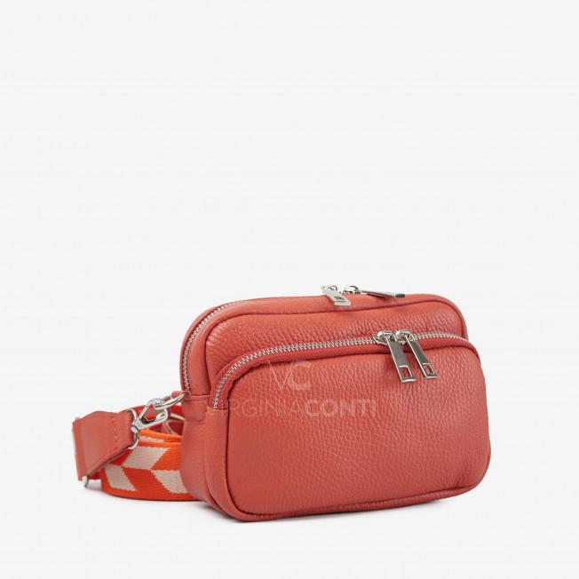 Сумка через плечо (кросс-боди) Virginia Conti терракотового цвета