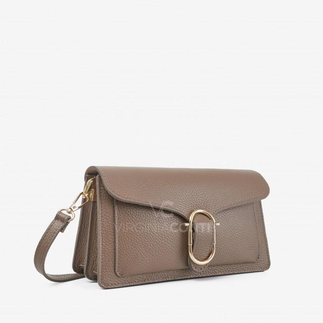 Сумка через плече (крос-боді) Virginia Conti кольору темний тауп