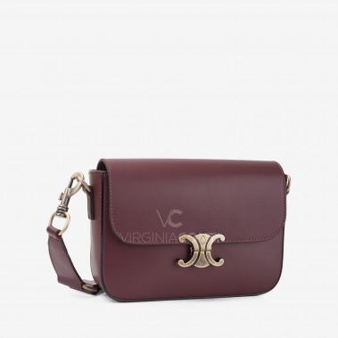 Сумка через плече (крос-боді) Virginia Conti винного кольору