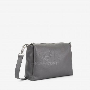 Сумка через плече (крос-боді) Virginia Conti темно-сіра