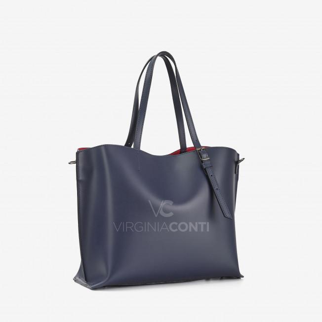 Шоппер Virginia Conti темно-синий