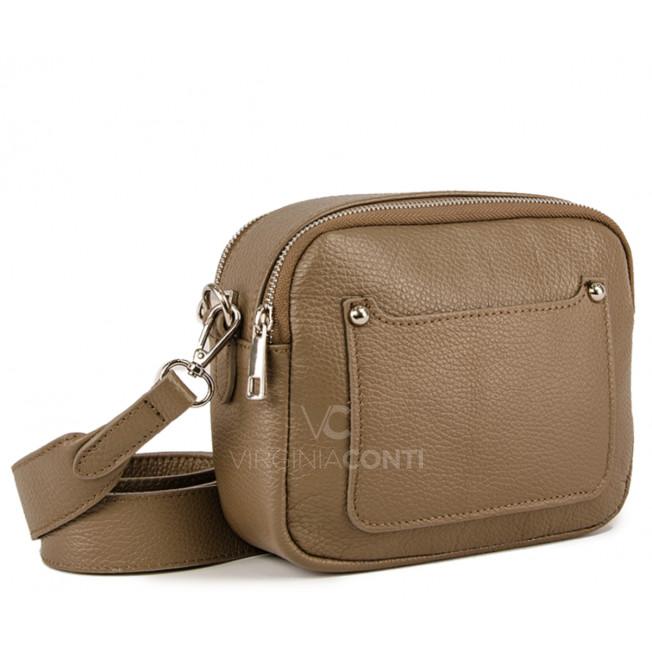 Сумка через плече (крос-боді) Virginia Conti кольору темний тауп