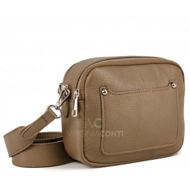 Сумка через плече (крос-боді) Virginia Conti кольору темний тауп