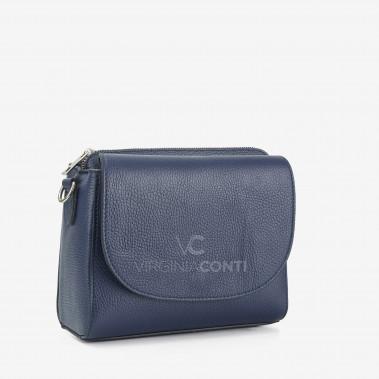 Сумка через плече (крос-боді) Virginia Conti темно-синя