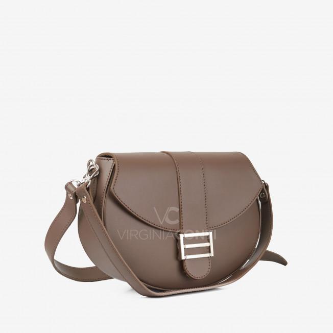 Сумка через плече (крос-боді) Virginia Conti кольору темний тауп