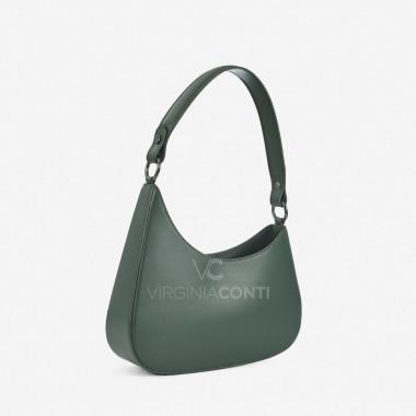 Сумка-багет Virginia Conti темно-зелена